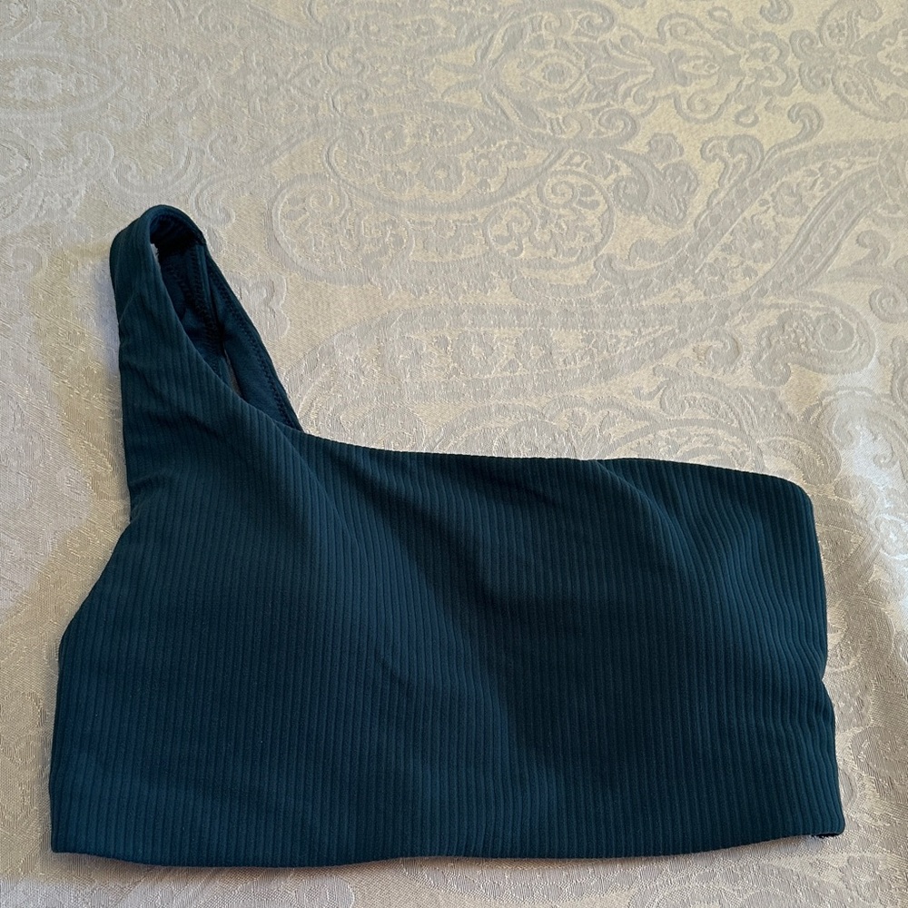 lululemon athletica One-Shoulder Bra in Dark Teal